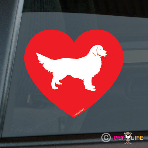 Love Golden Retriever Sticker