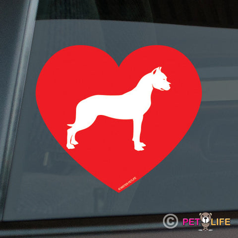 Love Dogo Argentino Sticker