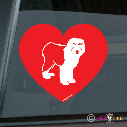 Love Old English Sheepdog Sticker