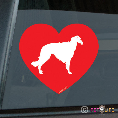 Love Borzoi Sticker