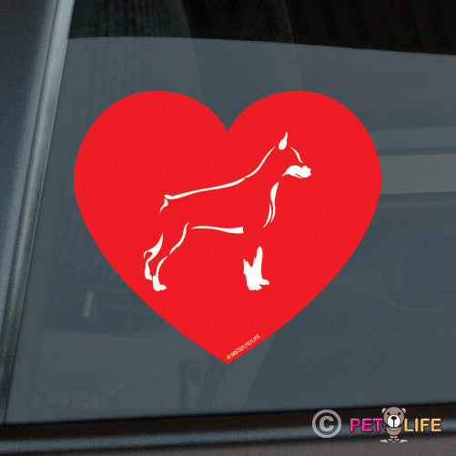 Love Doberman Sticker