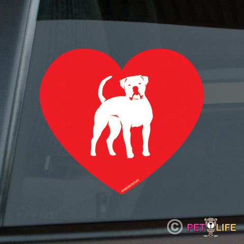 Love American Bulldog Sticker