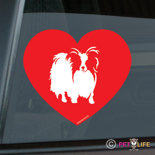 Love Papillon Sticker