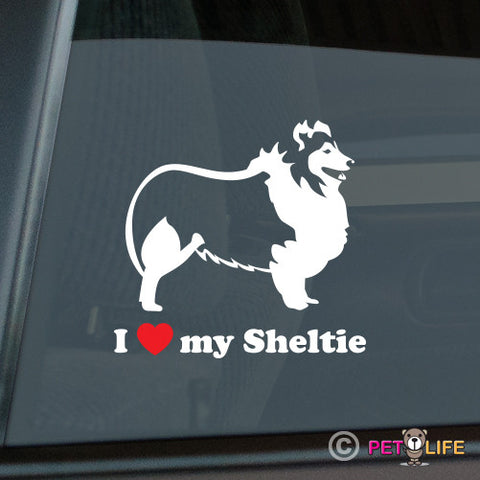 I Love My Sheltieprofile   Sticker