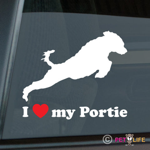 I Love My Portuguese Water Dog Sticker