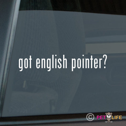 Got English Pointer Sticker