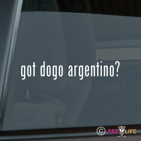 Got Dogo Argentino Sticker