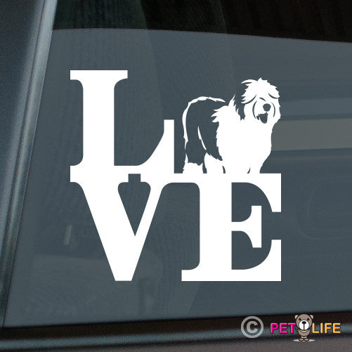 Love Old English Sheepdogpark Sticker