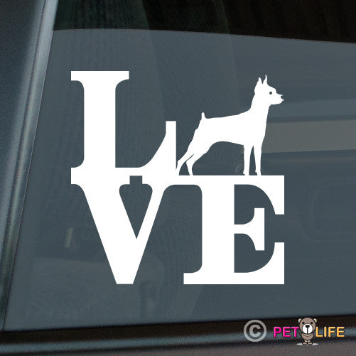 Love Miniature Pinscherpark Profile Sticker