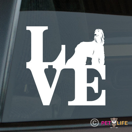 Love Afghan Houndpark Sticker