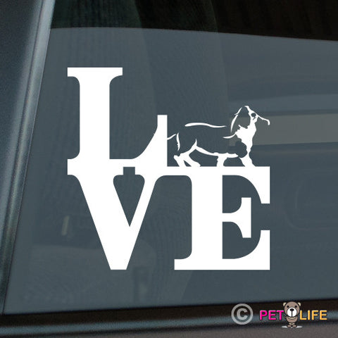 Love Basset Houndpark  Sticker