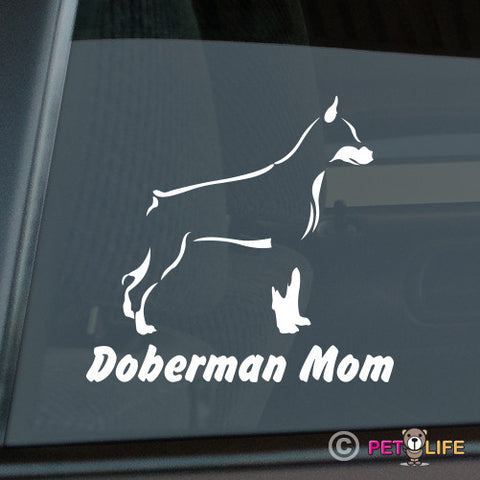 Doberman Mom Sticker