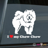 I Love My Chow Chow Sticker