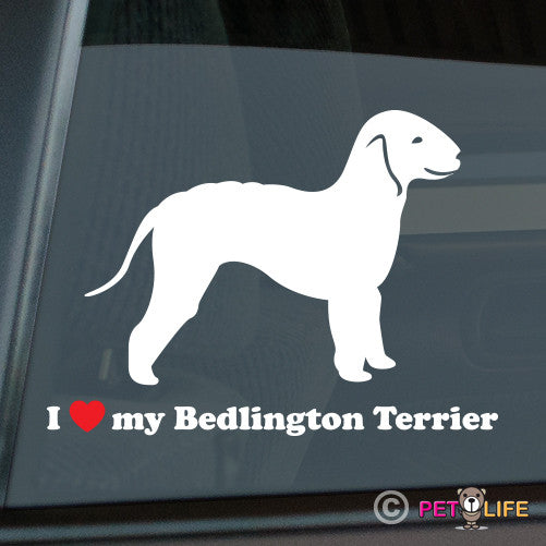 I Love My Bedlington Terrier Sticker