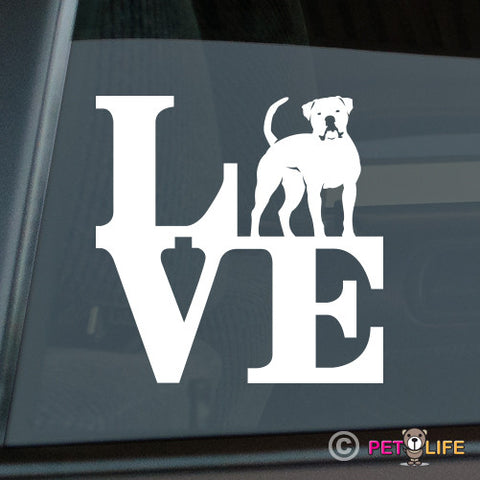 Love American Bulldogpark Sticker