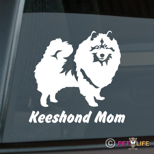 Keeshond Mom Sticker