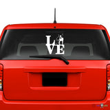 Love Boston Terrierpark Sticker