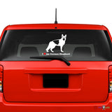 I Love My German Shepherd Sticker